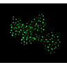 Glow in the Dark Pink Fairy Dust Hair Bows