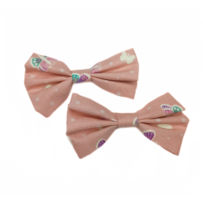 Glow in the Dark Pink Butterfly Hair Bows