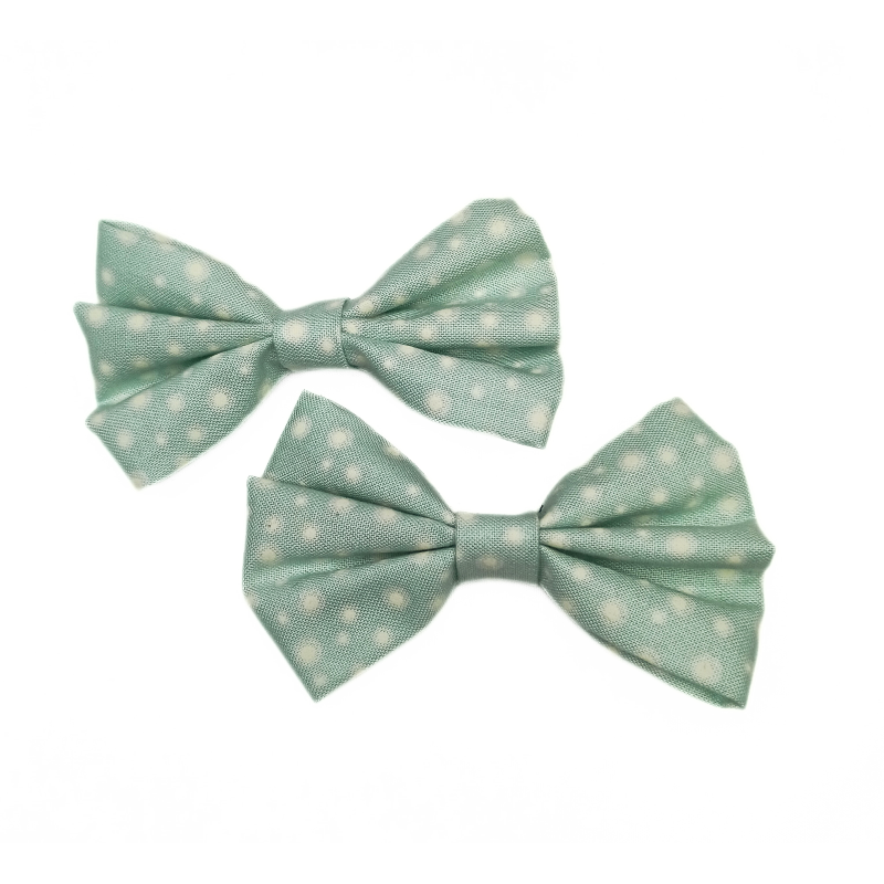 Glow in the Dark Mint Fairy Dust Hair Bows