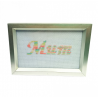 6x4 Framed Cross stitch - Mum