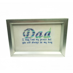 Framed Cross Stitch - Dad...