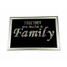 Framed Cross stitch - Together we make a Family