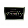 Framed Cross stitch - Together we make a Family