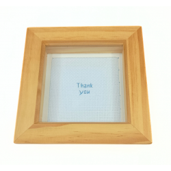 Framed Cross stitch - Thank...