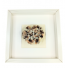 Brown & Cream Flower Framed Picture