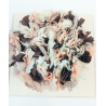 Brown & Cream Flower Framed Picture
