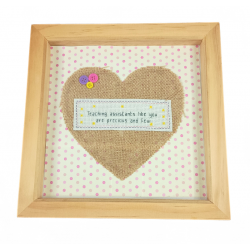 Framed Cross stitch - Thank...
