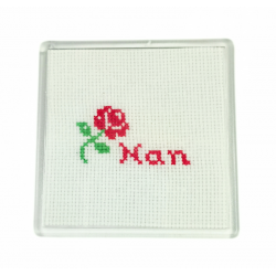 Cross stitch Coaster - Nan
