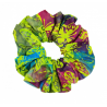 Pink, Blue & Yellow Butterfly Batik Mega Scrunchie