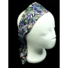 Black Autumn Leaves Batik Self Tie Headband