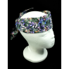 Black Autumn Leaves Batik Self Tie Headband