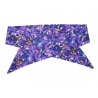 Purple Autumn Leaves Batik Self Tie Headband