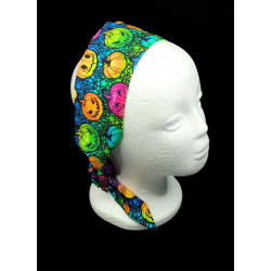 Halloween Rainbow Pumpkin Self Tie Headband