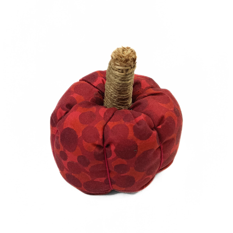 Burgundy Scented Fabric Pumpkin