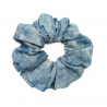 Denim Marble & Sparkle Scrunchie