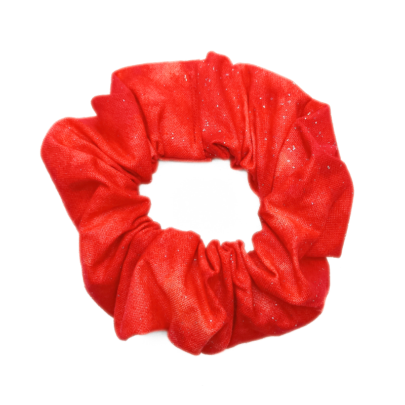 Red Sparkle Scrunchie