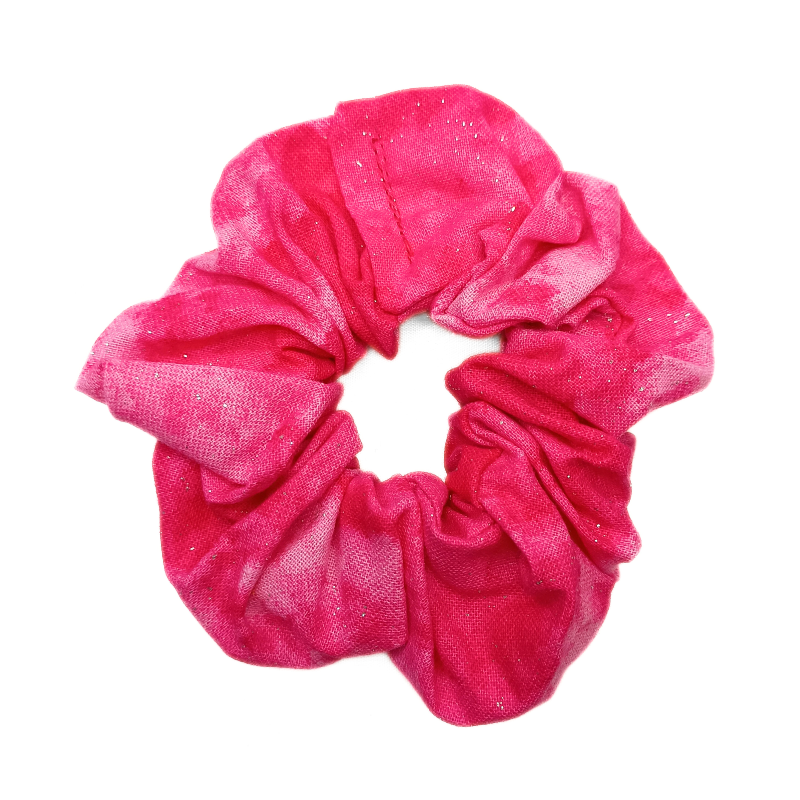 Rose Marble & Sparkle Scrunchie