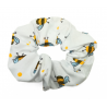 White Bee Hair Scrunchie