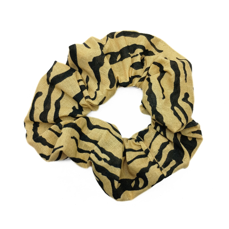 Tiger Print Scrunchie