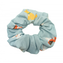 Grey Dog Scrunchie