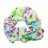 White Floral Hair Scrunchie