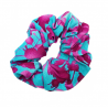 Blue & Purple Floral Hair Scrunchie
