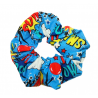 Comic Blue Hair Scrunchie