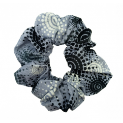Grey Sunburst Hair Scrunchie