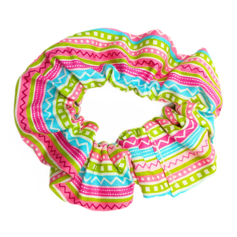 Zig Zag Stripes Scrunchie