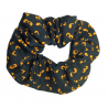 Halloween Black & Orange Eyes Scrunchie