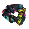 Rainbow Skulls Scrunchie
