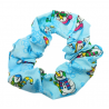 Blue Snowman Christmas Scrunchie
