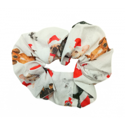 Dogs Christmas Scrunchie