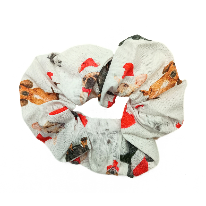 Dogs Christmas Scrunchie