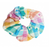 Rainbow Gingham Scrunchie