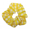 Yellow Gingham Scrunchie