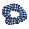 Royal Blue Gingham Scrunchie