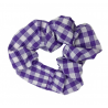 Purple Gingham Scrunchie