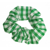 Green Gingham Scrunchie