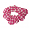 Cerise Gingham Scrunchie