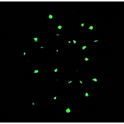Glow in the Dark Teal Fireflies Scrunchie
