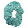 Glow in the Dark Teal Fireflies Scrunchie