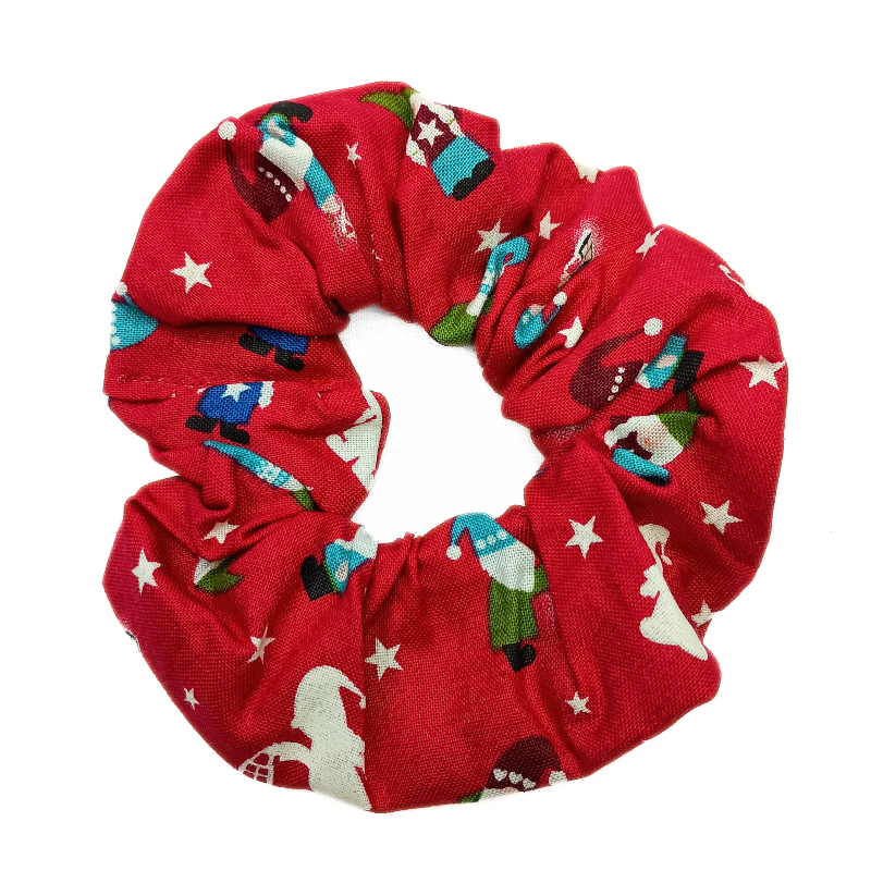 Glow in the Dark Red Gonks Christmas Scrunchie