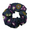 Glow in the Dark Black Firework Scrunchie