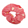 Glow in the Dark Pink Moon and Stars Scrunchie
