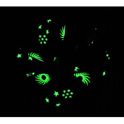 Glow in the Dark Pink Fireworks Scrunchie