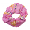Glow in the Dark Pink Fireworks Scrunchie