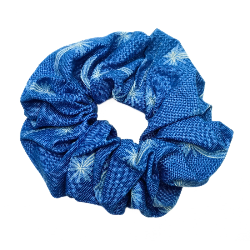 Glow in the Dark Blue Shooting Stars Scrunchie