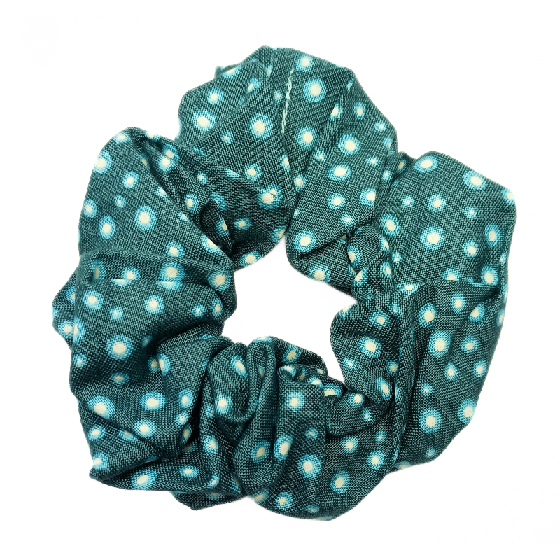 Glow in the Dark Teal Fairy Dust Scrunchie