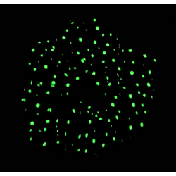 Glow in the Dark Teal Fairy Dust Scrunchie